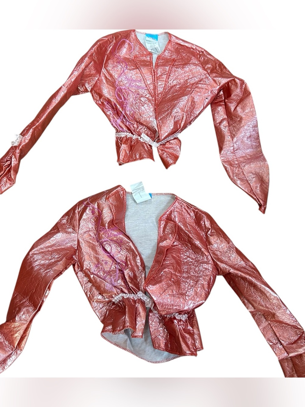 Vintage Disney Hannah Montana Popstar Costume Jacket Top Lot of 2 Girls Size 7-8